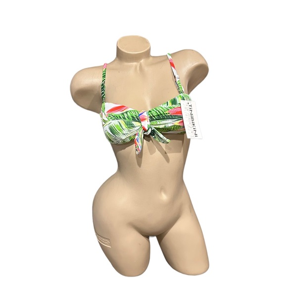 Tini Bikini Tinibikini Floral Tropical Bikini Swim Top Small NEW NWT - Picture 1 of 2